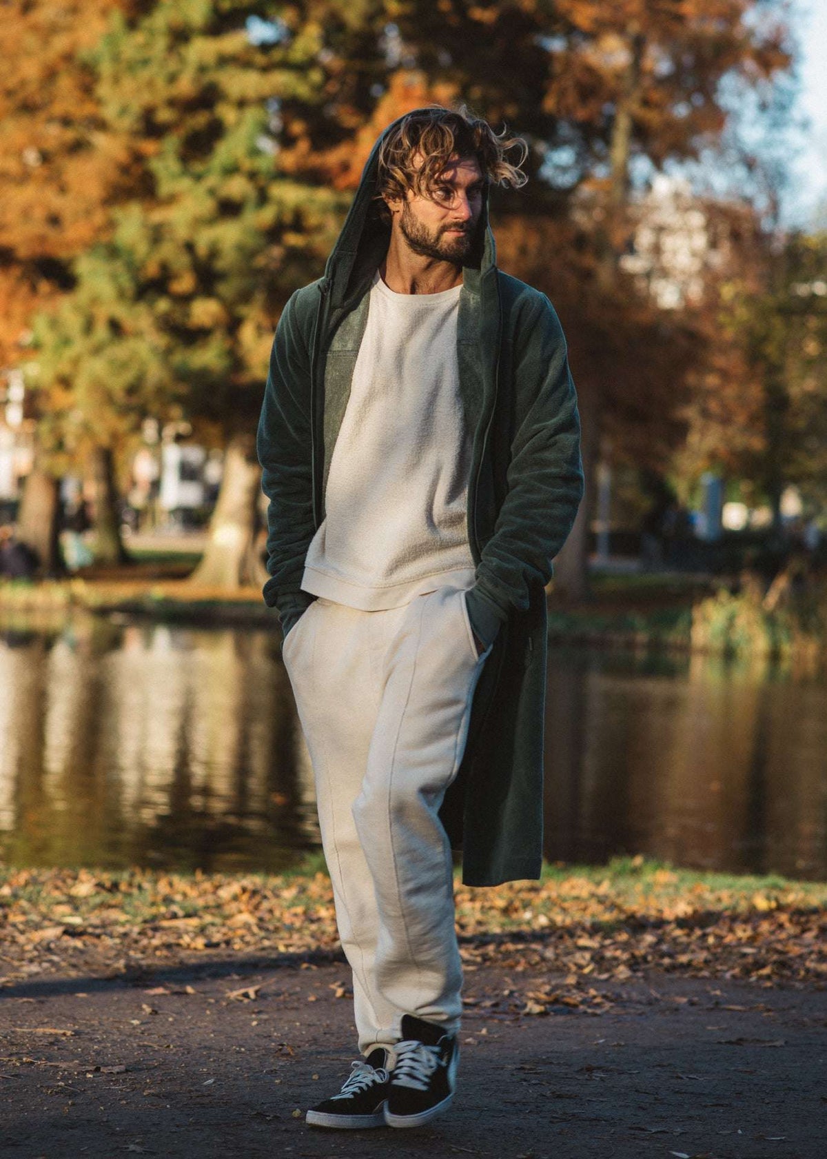 Balboa heren badjas Forest Green