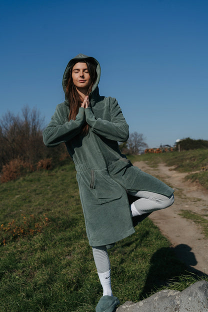 Balboa Damen-Bademantel Forest Green