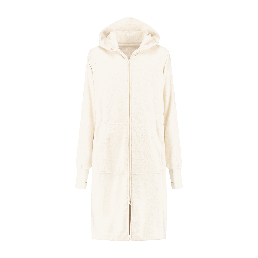 Balboa Herren-Bademantel Pebble White